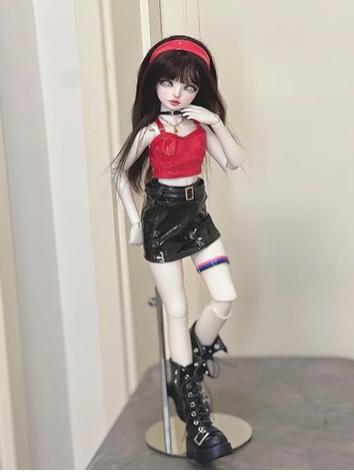 BJD Clothes Girl Pink Red H...