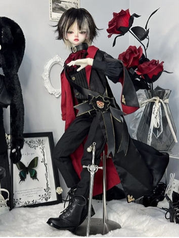 BJD Clothes Boy Black Coat ...
