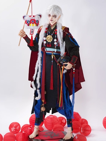 BJD Clothes Monster Nian Outfit 73BC-0080 for 70cm 73cm Size Ball-jointed Doll