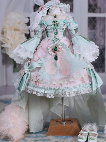 BJD Clothes Andrea Outfit Shoes Wig for MSD Size Ball-jointed Doll