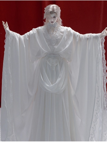 BJD Clothes Male White Dress Suits for 70cm 75cm Size Ball-jointed Doll
