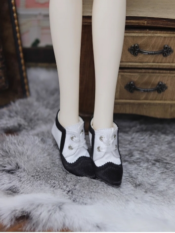 BJD Shoes Girl Black White ...
