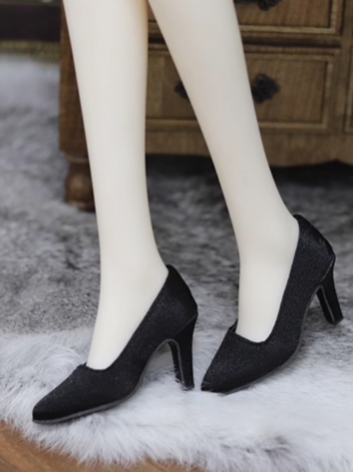 BJD Shoes Girl Black Point ...