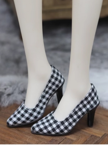 BJD Shoes Girl Black White ...