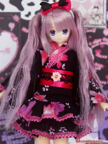 BJD Clothes Girl Black Red ...