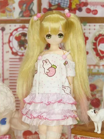 BJD Clothes Girl Pink Dress...
