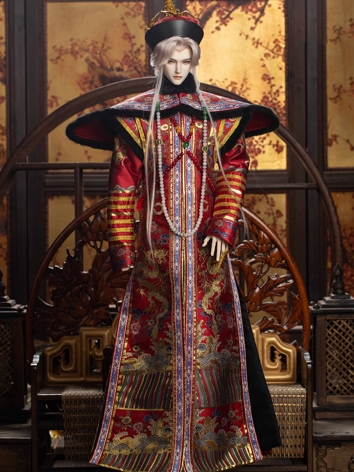 BJD Clothes Male Blue Red Chen Yan Outfit Rc70-227 for 75cm Size Ball-jointed Doll
