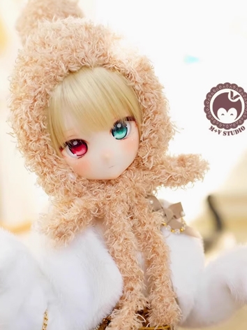 BJD Hat Girl Boy Brown White Hat for MSD SD Size Ball-jointed Doll