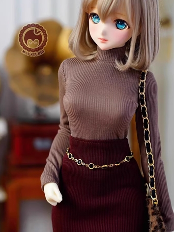 BJD Clothes Girl Brown Knit...