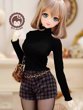 BJD Clothes Girl Black Knit...