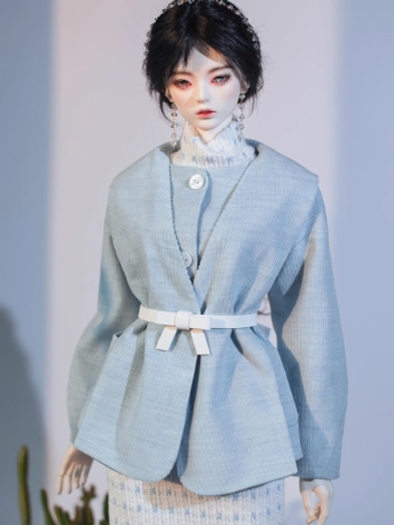BJD Clothes Female Blue Coat for SD 70cm Size Ball-jointed Doll