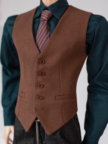 BJD Clothes Male Camel Vest...
