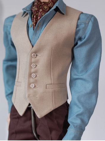 BJD Clothes Male Milk Tea V...