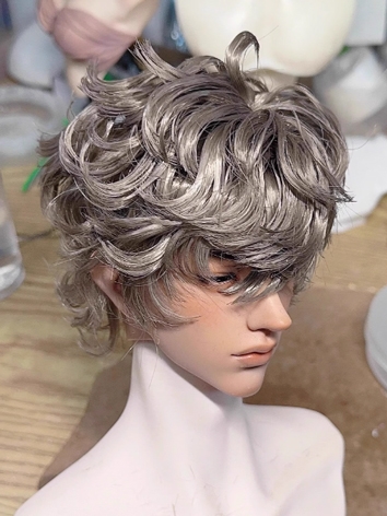 BJD Wig Boy Brown Black Whi...