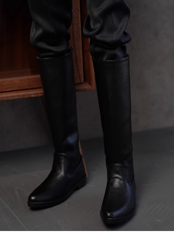 BJD Shoes Boy Black Knee-hi...