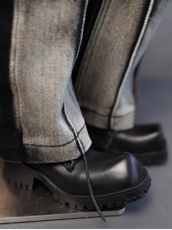 BJD Shoes Boy Black Square-...