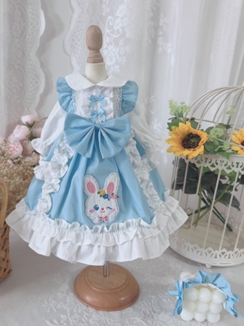 BJD Clothes Girl White Blue...