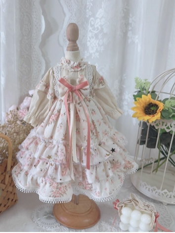 BJD Clothes Girl Floral Dre...