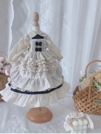 BJD Clothes Girl Beige Dres...