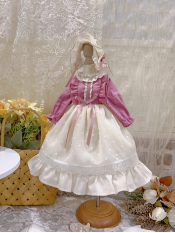 BJD Clothes Girl White Pink...