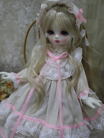 BJD Clothes Girl Beige Dres...