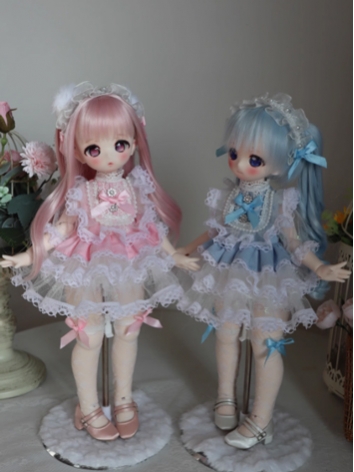 BJD Clothes Girl Pink Blue ...