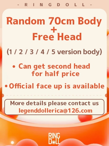 Ringdoll Lucky Bag Random Body and Free Head 70CM Official In Stock