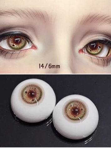 BJD Plaster Brown Eyes 10mm...