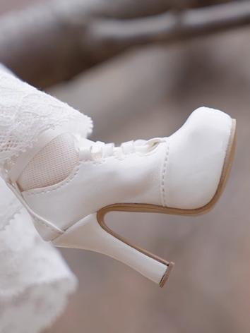 BJD Shoes Girl Black White ...