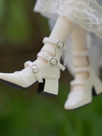 BJD Shoes Girl Black White ...