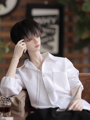 BJD Clothes Boy White Shirt...