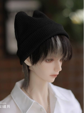 BJD Hat Boy Black Hat for 7...