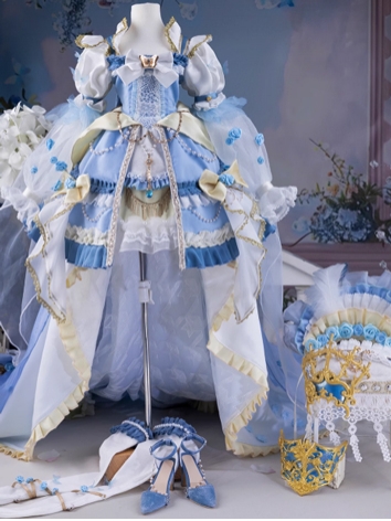 10% OFF BJD Clothes Girl Blue Sophia Outfit Shoes Wig Mask for 62cm Size Ball-jointed Doll