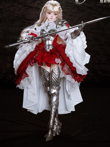 12% OFF BJD Girl White Red Thalia Outfit for SD 70cm Size Ball-jointed Doll